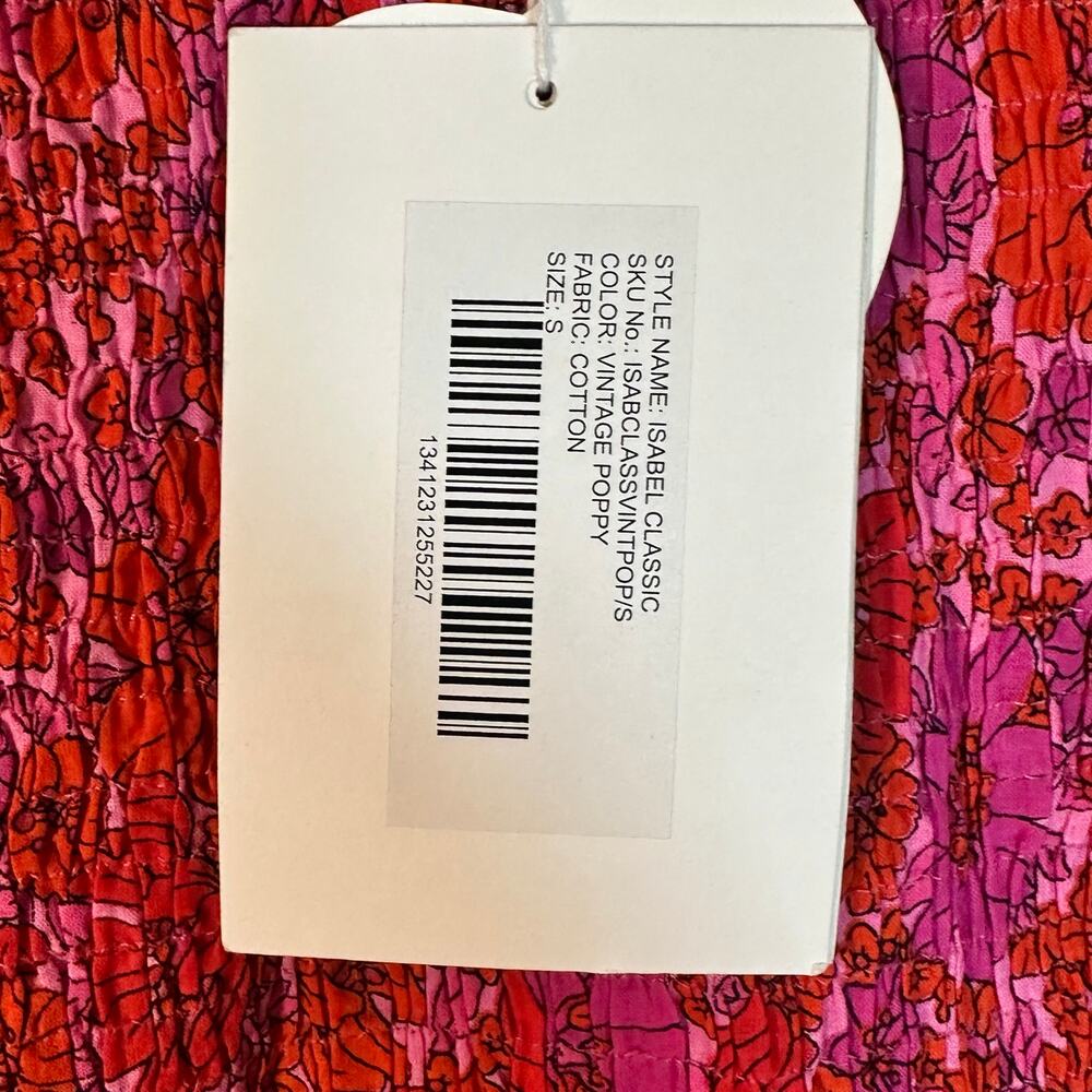 Tuckernuck Raspberry Floral Smocked Midi Dress - Picture 7 of 9